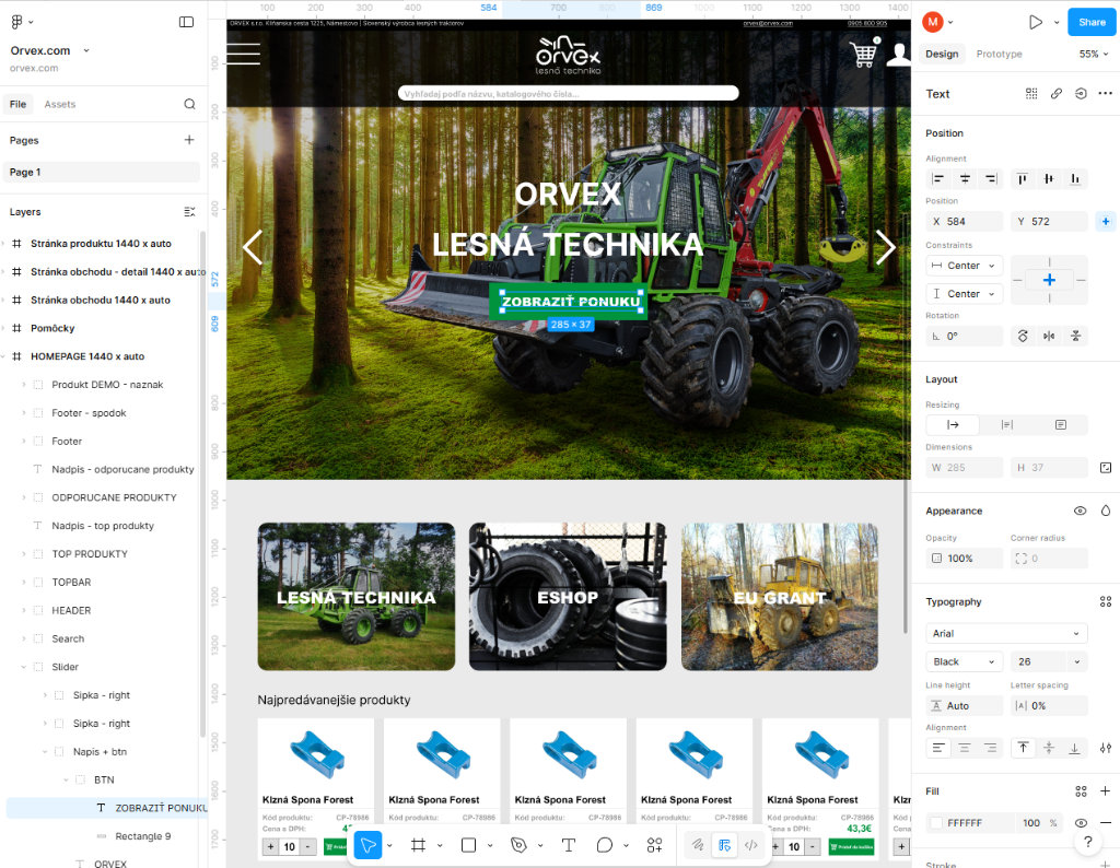 Redizajn e-shopov na mieru