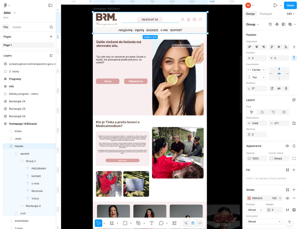 Redizajn webových stránok na mieru